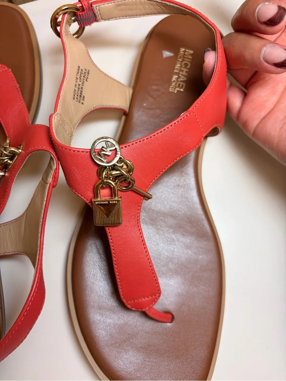 Michael Kors coral red